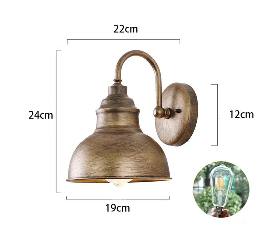 Cross border retro outdoor wall lamp waterproof courtyard lamp outdoor villa balcony exterior wall lamp gate lamp manufacturer spot