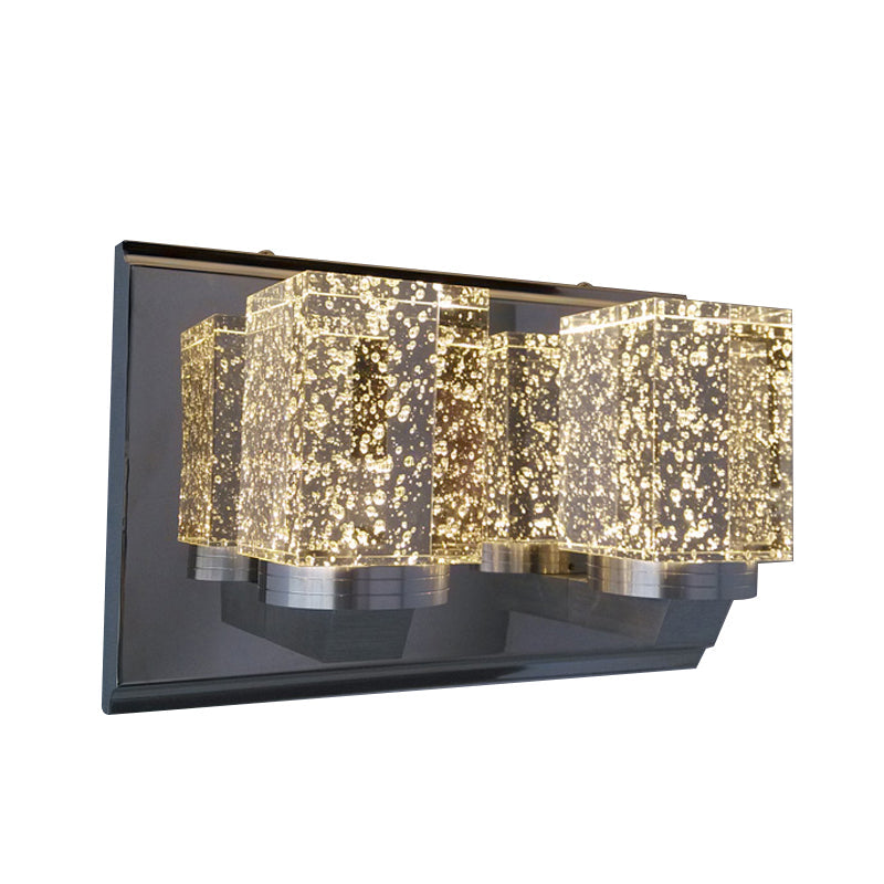 Modern Chrome Crystal Led Wall Mounted Bedroom Light