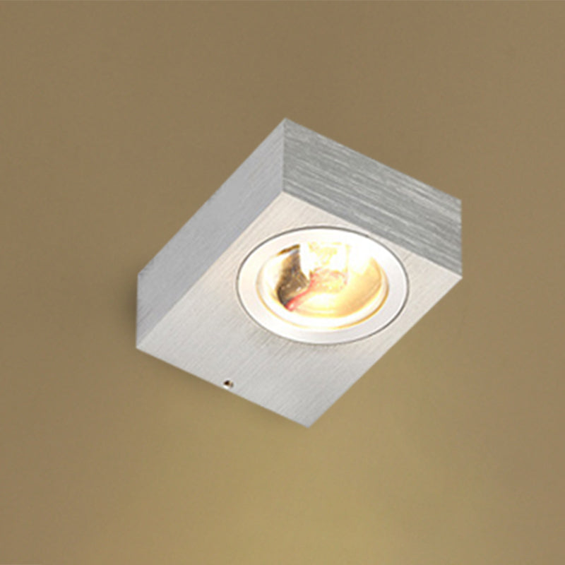 Modern Aluminum Rgb Wall Light - Black/Brushed Silver; Single/Double Sided Led; Ideal For Corridor