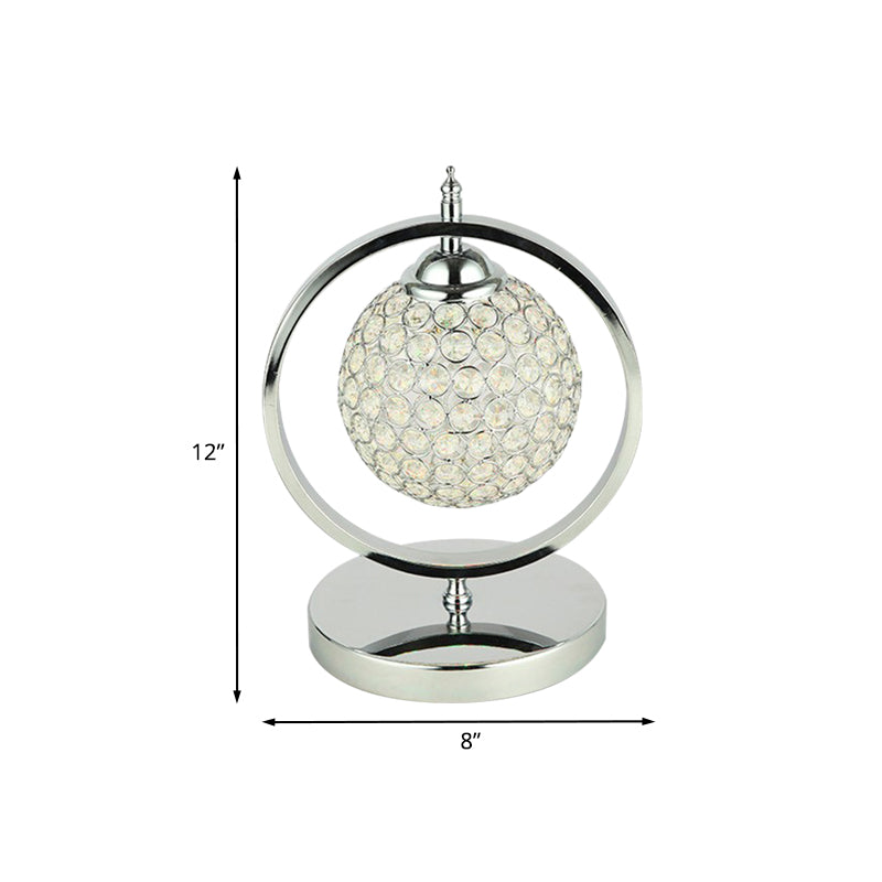 Molly - Minimalist Crystal LED Table Lamp for Night Stand or Study Room