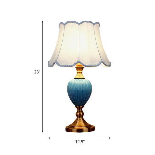 Lily - Scalloped/Tapered Table Lamp