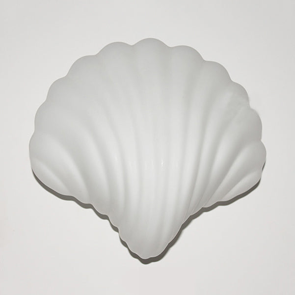 Modern White Acrylic Shell Wall Light - Lovely Bedroom Nursing Room Lamp