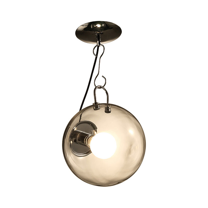 Modern 1-Light Clear Glass Semi Flush Mount - Available in 10" & 12" Width