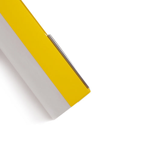 Lampe de bureau LED élégante à encastrer : lampe linéaire contemporaine en métal noir/jaune