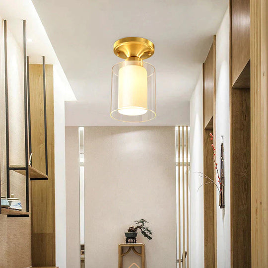 New Living Room Copper Ceiling Lamp