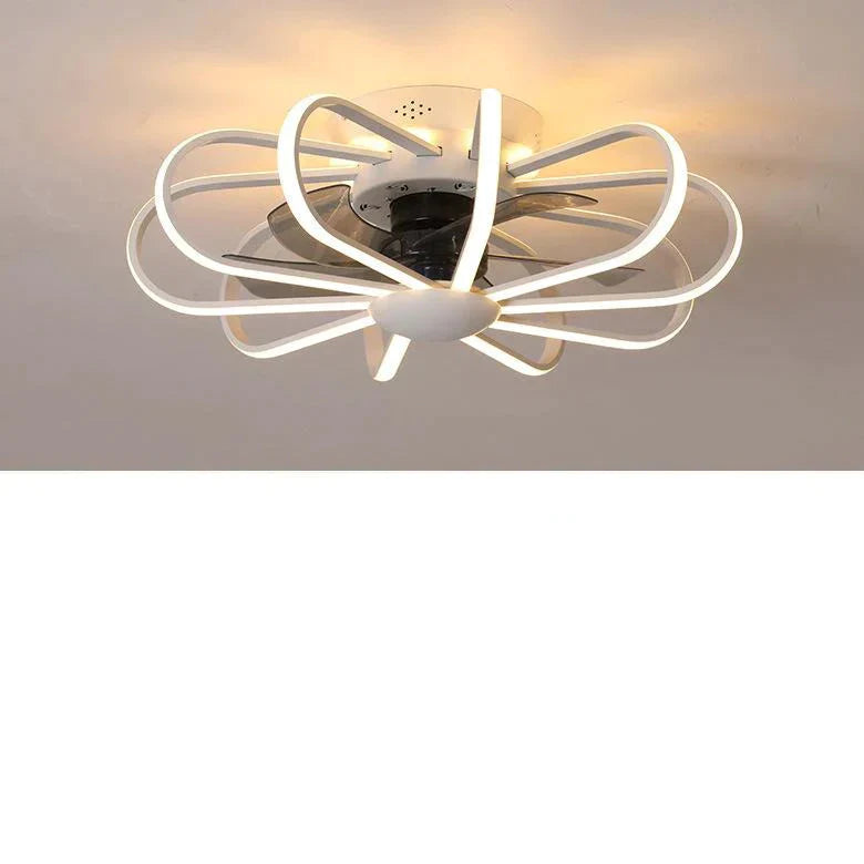 110V Lamp Creative Restaurant Fan Lamp Living Room Bedroom Integrated Ceiling Lamp