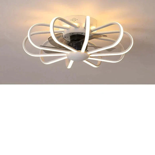 110V Lamp Creative Restaurant Fan Living Room Bedroom Integrated Ceiling