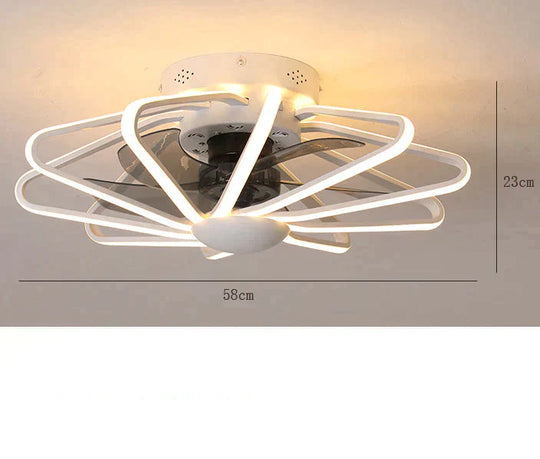 110V Lamp Creative Restaurant Fan Living Room Bedroom Integrated Ceiling