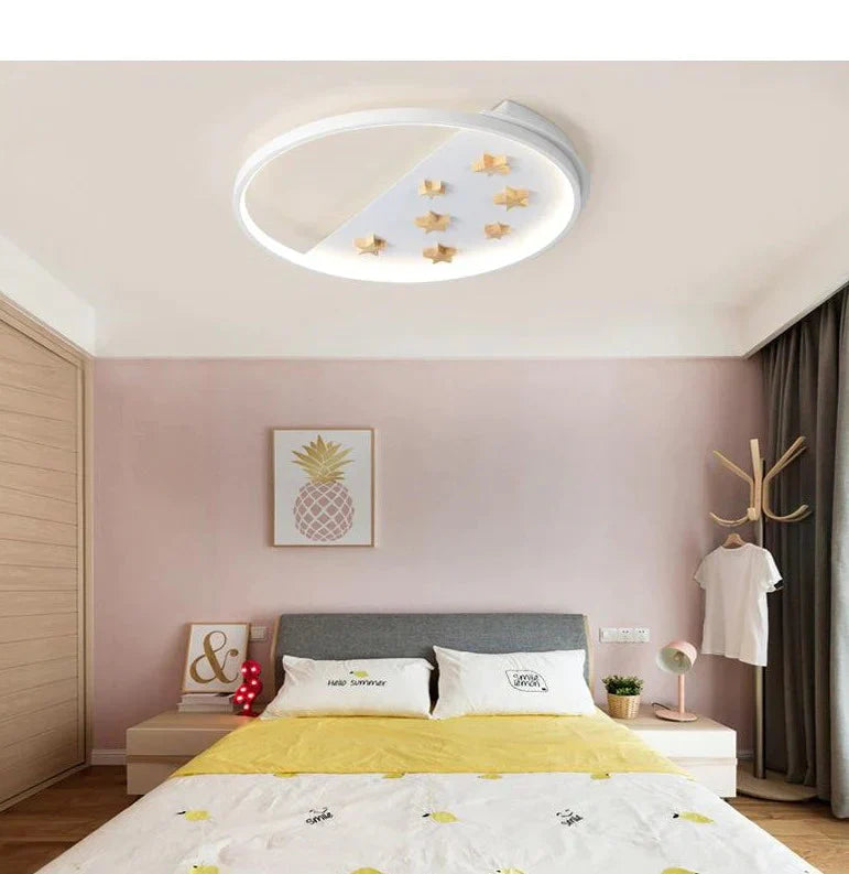 Nordic Circular Bedroom Creative Ceiling