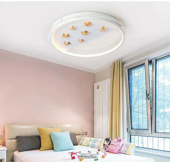 Nordic Circular Bedroom Creative Ceiling