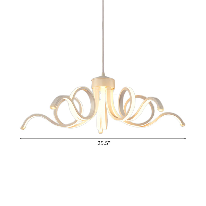 Octopus Chandelier - Simplicity Acrylic Led Pendant Light For Kitchen Warm/White Lighting