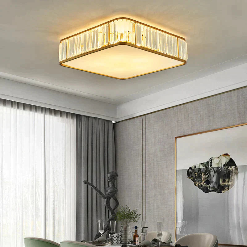 Simple Modern Crystal Lamp Atmosphere Dining Room Bedroom Ceiling