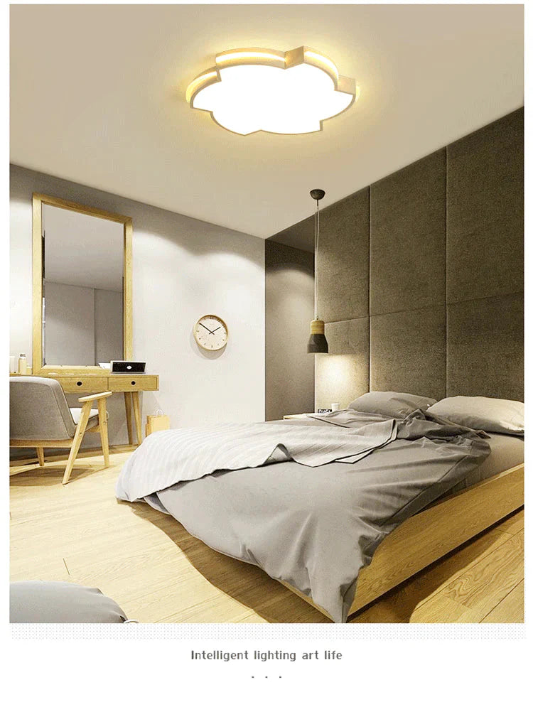 Led Ceiling Lamp Pattern Simple Modern Creative Bedroom Lamp