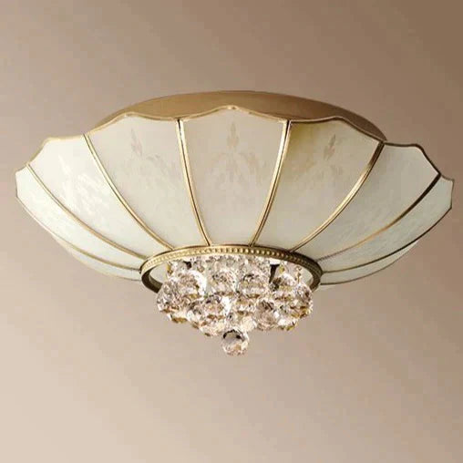 Crystal Living Room Lamp Led All Copper Ceiling