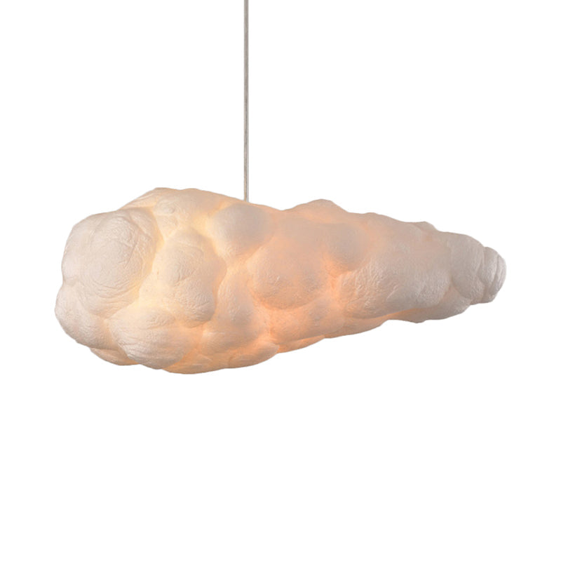 Modern Cloud Pendant Light Fixture In White - 1/2/4-Light Dining Room Ceiling Lamp 14/16 W