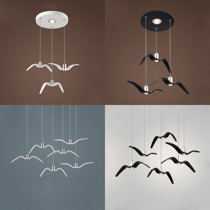 Art Deco Seagull Pendant Light For Childrens Room - Stylish And Playful