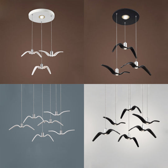 Art Deco Seagull Pendant Light For Childrens Room - Stylish And Playful