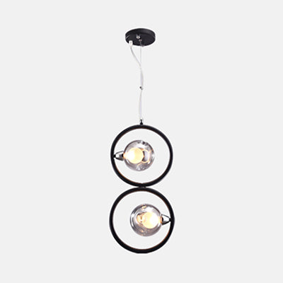 Modern Dimpled Blown Glass Round Pendant Lighting - LED Hanging Ceiling Lamp