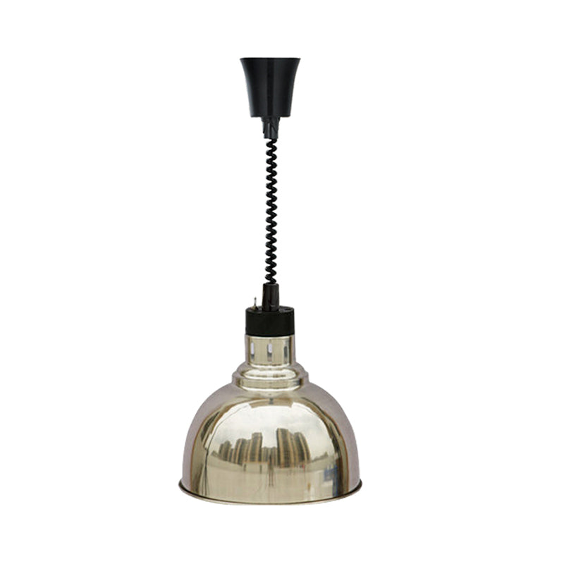 Retro Dome Suspension Light: Stylish Extendable 1-Head Metal Pendant in Bronze/Copper - Indoor Lighting