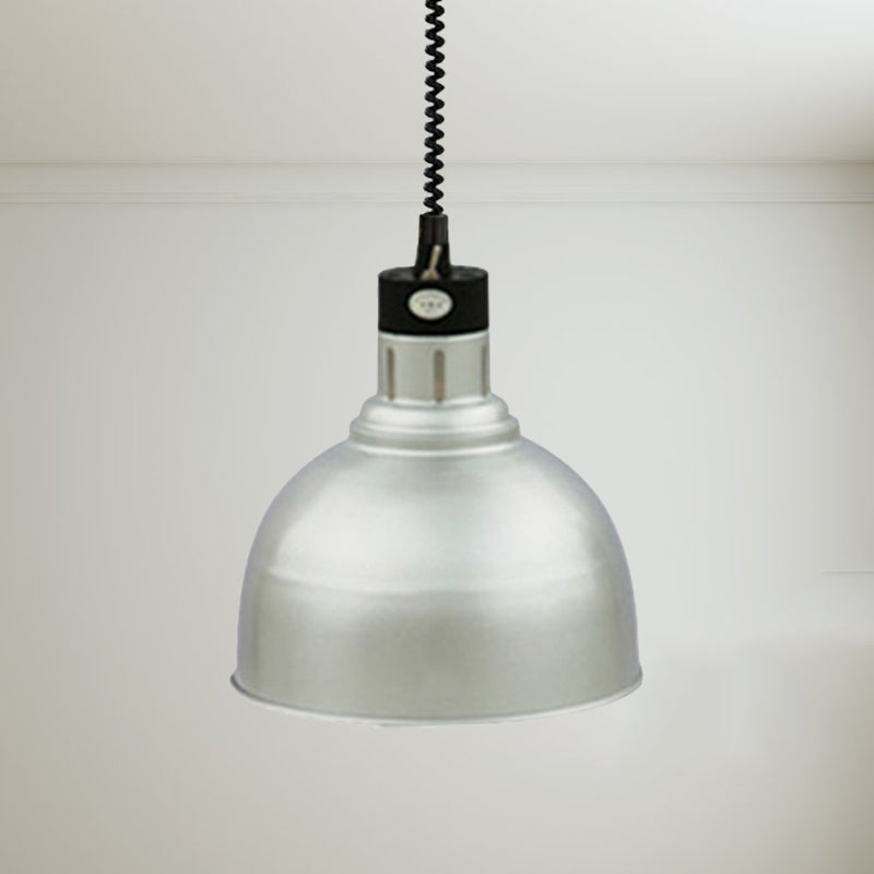 Retro Dome Suspension Light: Stylish Extendable 1-Head Metal Pendant in Bronze/Copper - Indoor Lighting