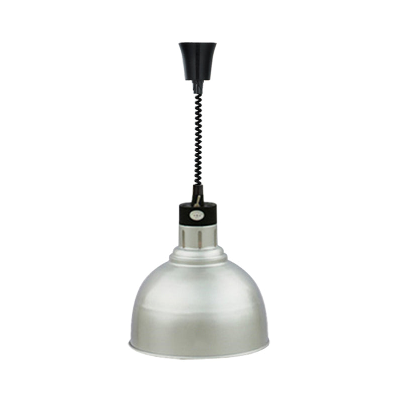 Retro Dome Suspension Light: Stylish Extendable 1-Head Metal Pendant in Bronze/Copper - Indoor Lighting