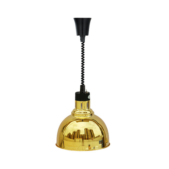 Retro Dome Suspension Light: Stylish Extendable 1-Head Metal Pendant in Bronze/Copper - Indoor Lighting