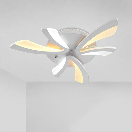 Modern Dandelion Flush Mount Light - Acrylic Ceiling Fixture with 3/5/9 Lights for Living Room in Warm/White Light