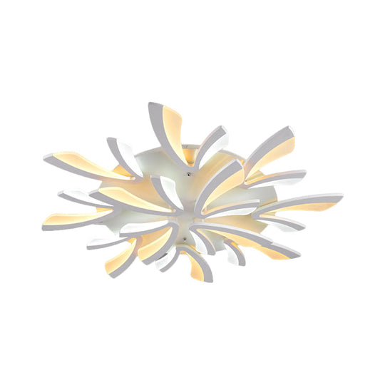 Modern Dandelion Flush Mount Light - Acrylic Ceiling Fixture with 3/5/9 Lights for Living Room in Warm/White Light