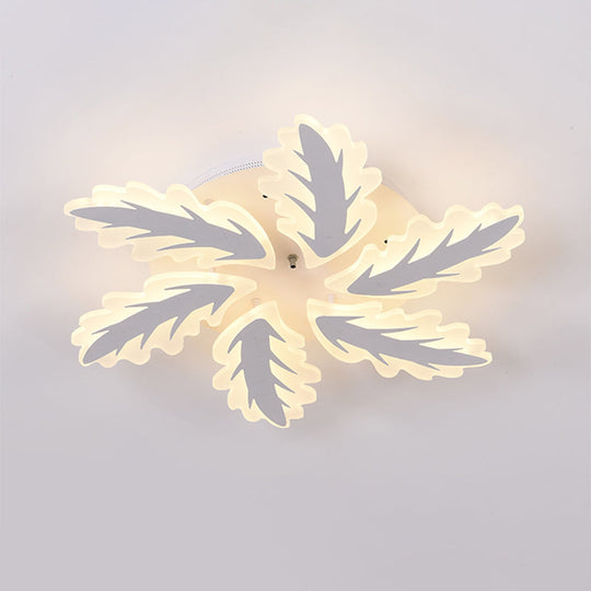 Windmill Acrylic Ceiling Light with 6/8/12 Brights in Warm, White, and Natural Light for Cozy Living Spaces