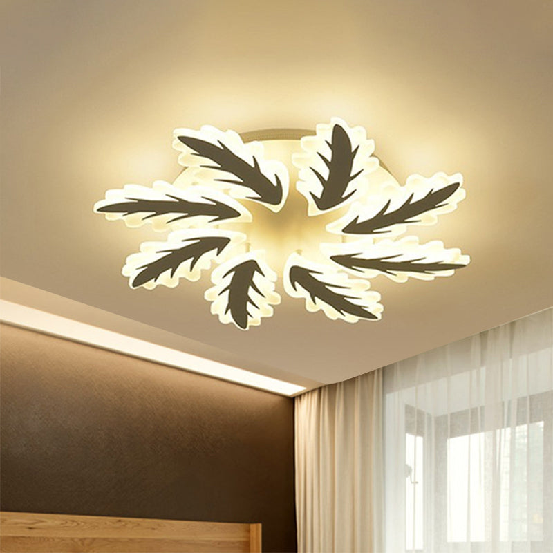 Windmill Acrylic Ceiling Light with 6/8/12 Brights in Warm, White, and Natural Light for Cozy Living Spaces