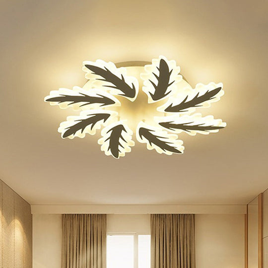 Windmill Acrylic Ceiling Light with 6/8/12 Brights in Warm, White, and Natural Light for Cozy Living Spaces