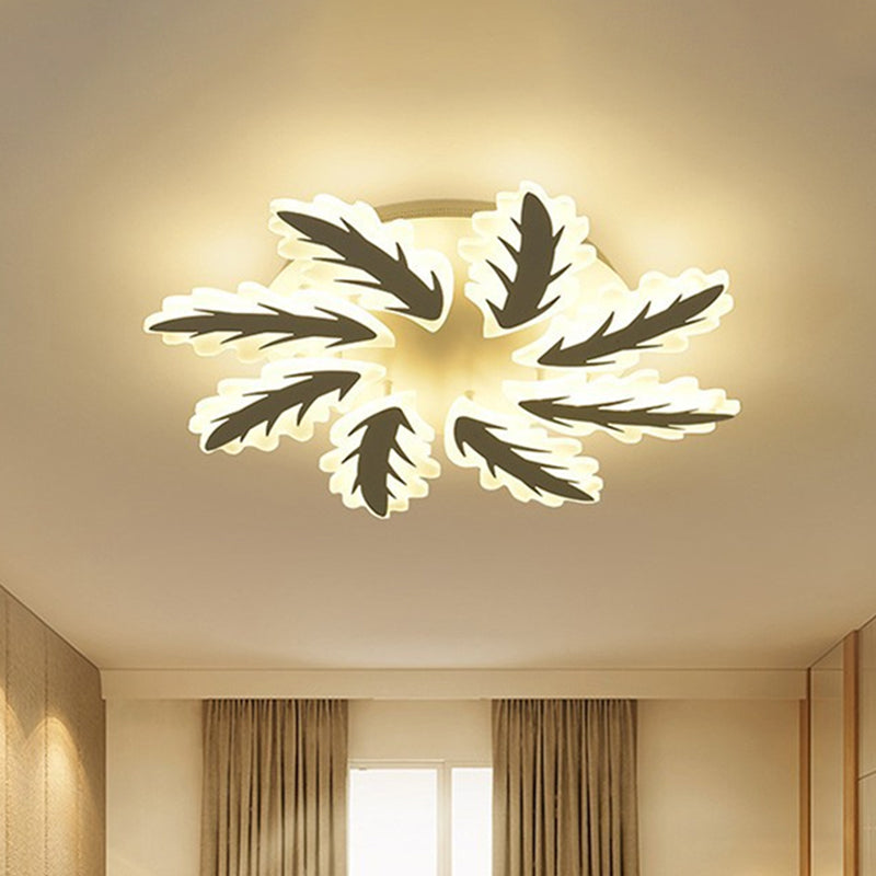 Windmill Acrylic Ceiling Light With 6/8/12 Brights In Warm White And Natural For Cozy Living Spaces