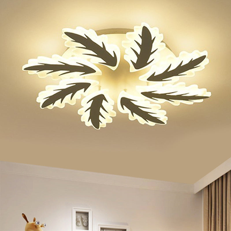 Windmill Acrylic Ceiling Light with 6/8/12 Brights in Warm, White, and Natural Light for Cozy Living Spaces