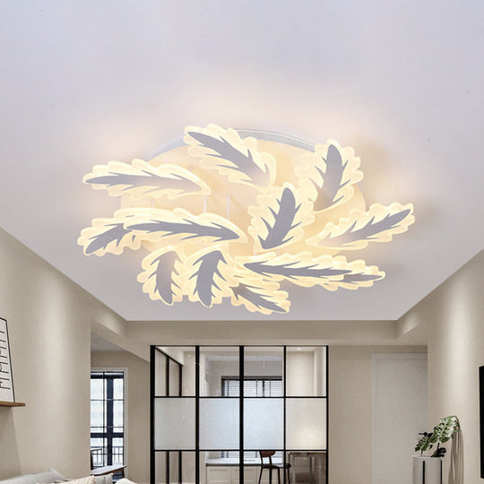 Windmill Acrylic Ceiling Light with 6/8/12 Brights in Warm, White, and Natural Light for Cozy Living Spaces