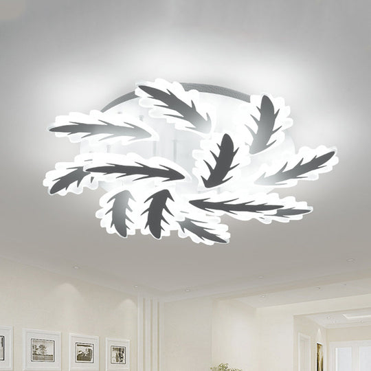 Windmill Acrylic Ceiling Light with 6/8/12 Brights in Warm, White, and Natural Light for Cozy Living Spaces