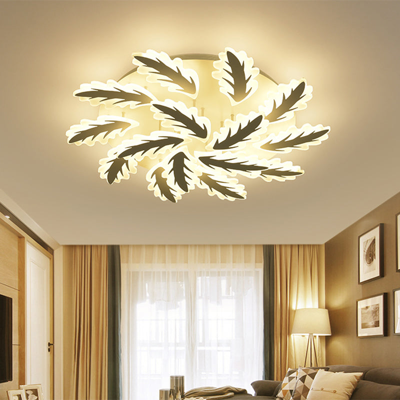 Windmill Acrylic Ceiling Light with 6/8/12 Brights in Warm, White, and Natural Light for Cozy Living Spaces