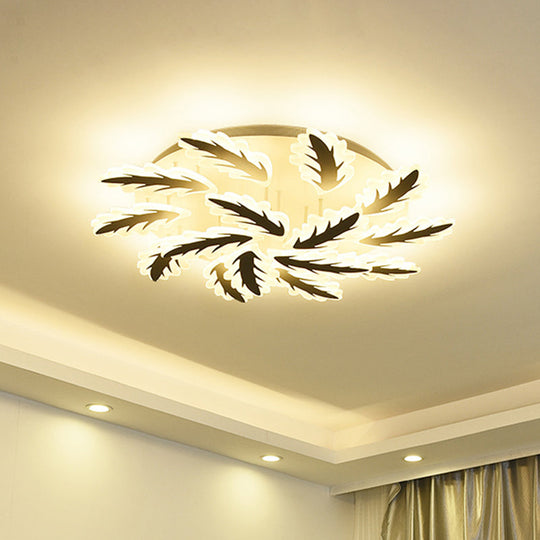 Windmill Acrylic Ceiling Light with 6/8/12 Brights in Warm, White, and Natural Light for Cozy Living Spaces