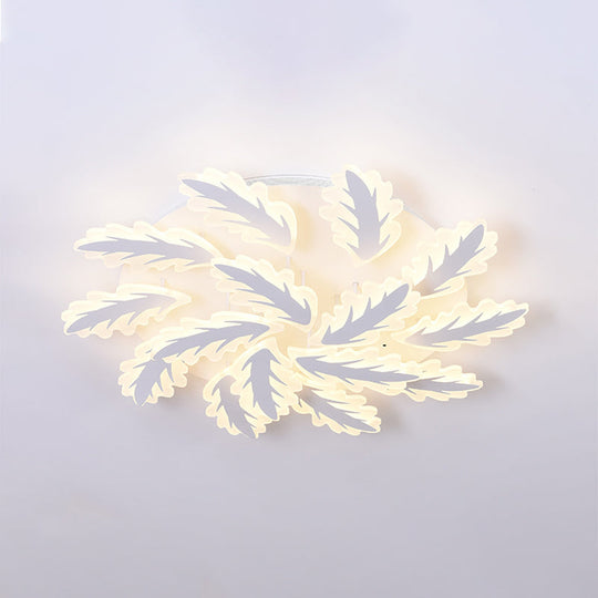 Windmill Acrylic Ceiling Light with 6/8/12 Brights in Warm, White, and Natural Light for Cozy Living Spaces