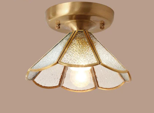 Modern Gateway Lamp Balcony Corridor All Copper Ceiling Lamp