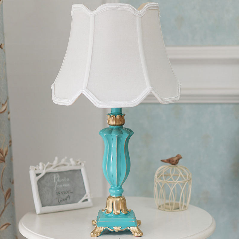 Prudence - White/Blue Table Lamp