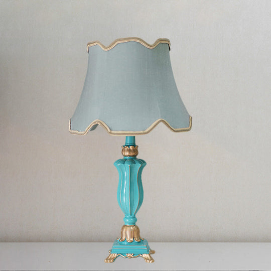 Prudence - White/Blue Table Lamp