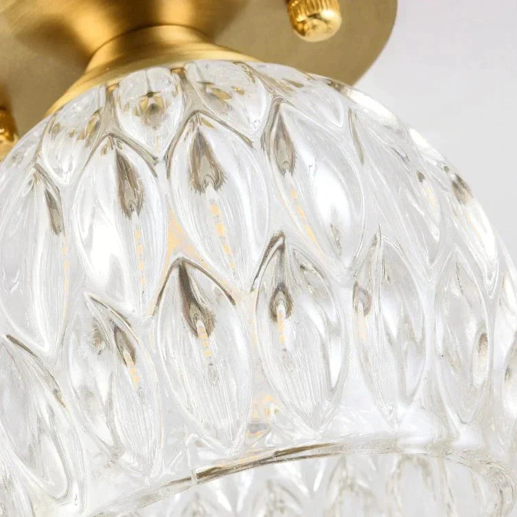 Personalized Crystal Living Room Corridor Lamp Copper Ceiling Lamp