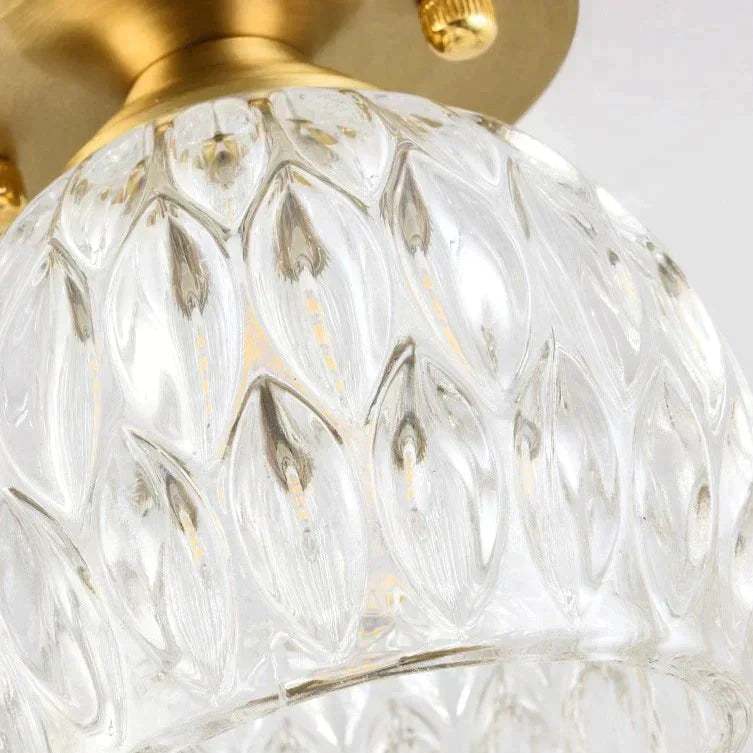 Personalized Crystal Living Room Corridor Lamp Copper Ceiling