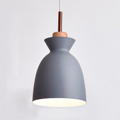 Nordic Style Aluminum Pendant Lamp With Hanging Shade Ideal For Porch Lighting Grey / 8