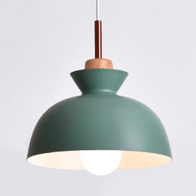 Nordic Style Aluminum Pendant Lamp With Hanging Shade Ideal For Porch Lighting Green / 11