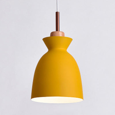 Nordic Style Aluminum Pendant Lamp With Hanging Shade Ideal For Porch Lighting Yellow / 8