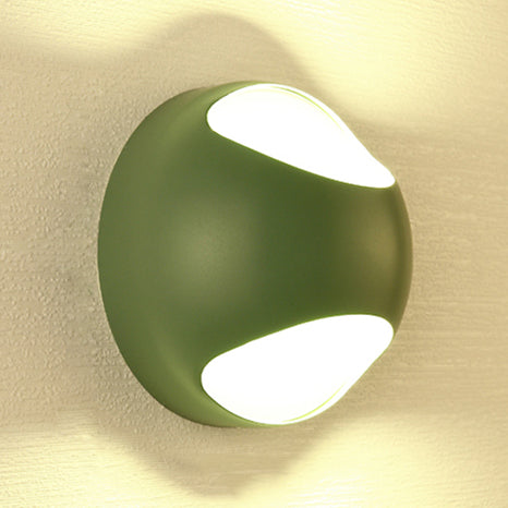 Nordic Metal Led Wall Lamp In Yellow/Grey/Green