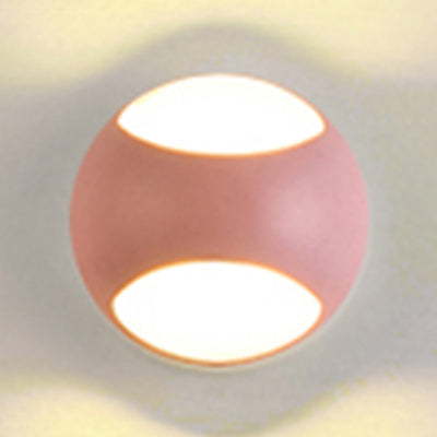 Nordic Metal Led Wall Lamp In Yellow/Grey/Green Pink