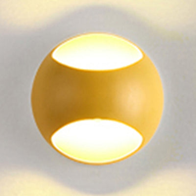 Nordic Metal Led Wall Lamp In Yellow/Grey/Green Yellow