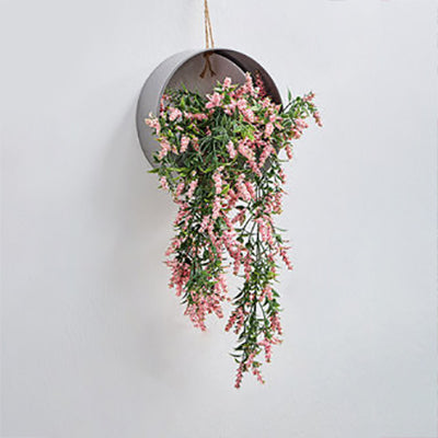 Nordic Floral Wall String Light With Hanging Rope - Metal Base Fairy For Cafe & Tea Shop Colorful